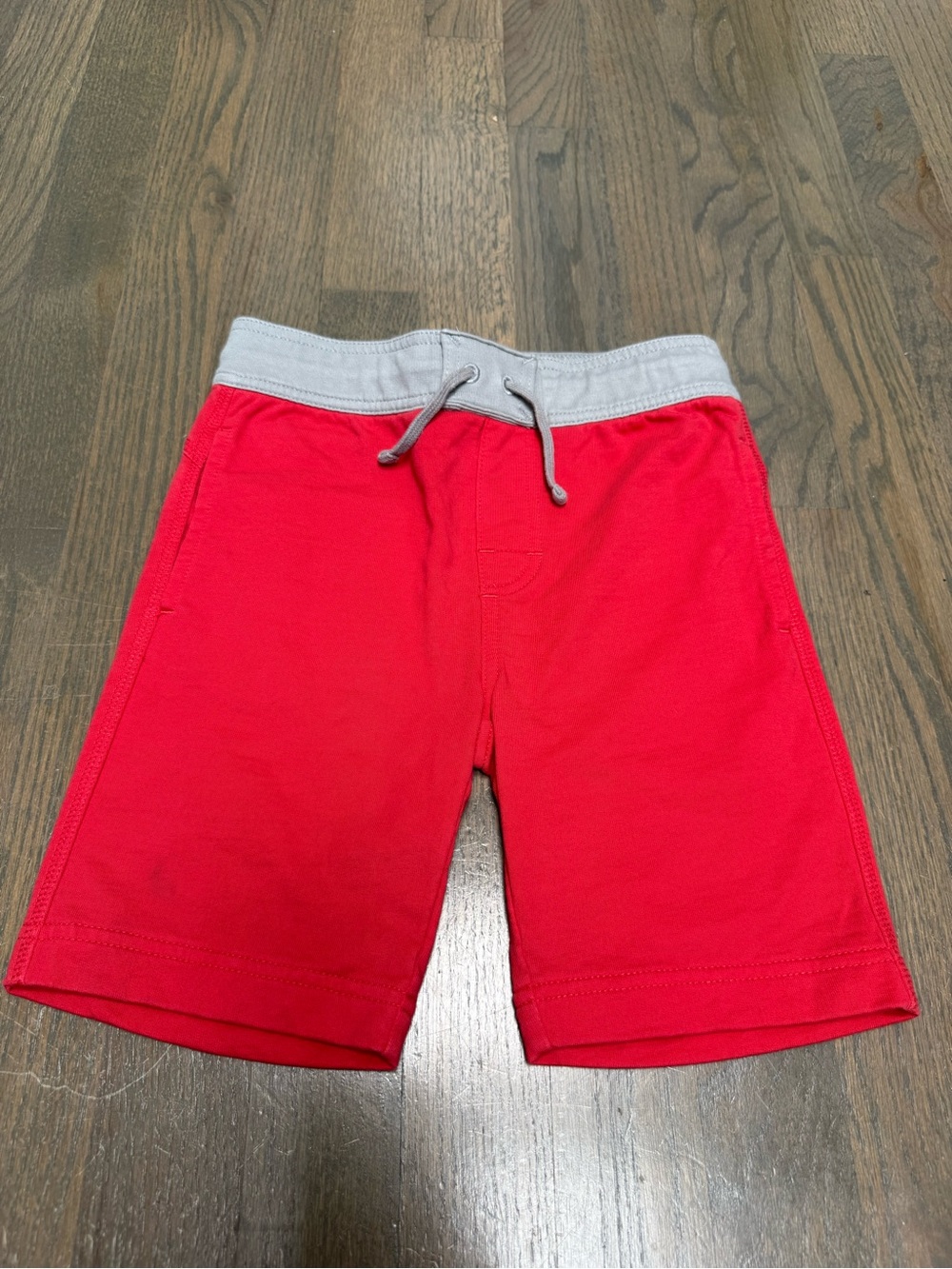 Tea Collection Red Shorts with Light Gray Waistband